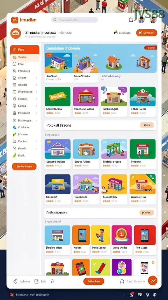 Cuplikan layar menu unduhan jvs88 untuk perangkat Android